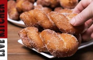 Λουκουμάδες με ίνες σαν Τσουρέκι. Θα ξετρελαθείτε Λουκουμάδες με ίνες σαν Τσουρέκι