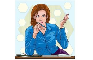 Ανέκδοτο: Το κέρατο με την γραμματέα γυναίκα σκέφτεται τι να γράψει