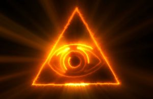 Έλληνες Ιλλουμινάτι και Ιλλουμινατισμός Μάτι σε τρίγωνο που θεωρείται σήμα των Ιλλουμινάτι