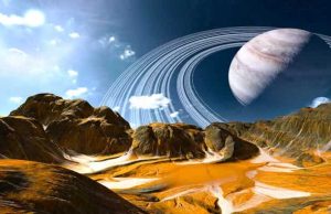 Εξωγήινη Ζωή στο Ηλιακό μας Σύστημα άγρια φύση και ο Κρόνος στη θέση της Σελήνης, για Εξωγήινη Ζωή στο Ηλιακό μας Σύστημα