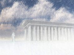 Παρθενώνας που αχνοφαίνεται ως ο Μυστηριώδης Πολιτισμός στην Ανταρκτική