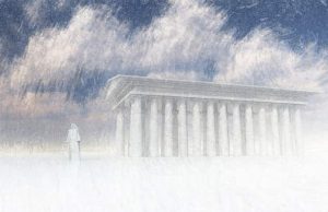 Παρθενώνας που αχνοφαίνεται ως ο Μυστηριώδης Πολιτισμός στην Ανταρκτική