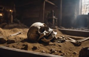 Η Πιθανή Ανακάλυψη ενός Αρχαίου Γίγαντα μισοθαμμένος σκελετός αρχαίου γίγαντα