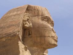 Σπασμένες Μύτες σε Σφίγγα και Αιγυπτιακά Γλυπτά Η Μεγάλη Σφίγγα με σπασμένη μύτη