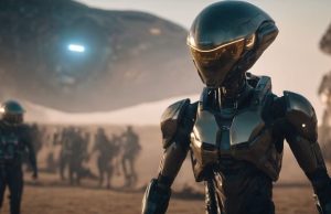 Εξωγήινη Παρέμβαση στον Άνθρωπο. Εικασία ή… εξωγήινες φιγούρες κατεβαίνουν από ιπτάμενο δίσκο με σκοπό την Εξωγήινη Παρέμβαση