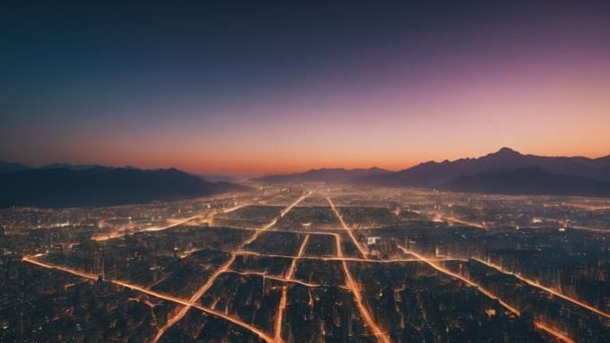 Γραμμές Ley. Ξεκλειδώνοντας τα Μυστήριά τους πόλη από ψηλά, λεωφόροι ως γραμμές ley