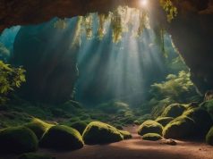 Η «Μαύρη Τρύπα» στο Βαθύ Μουζί της Μάνης Η «Μαύρη Τρύπα» στο Βαθύ Μουζί της Μάνης, φανταστική εικόνα