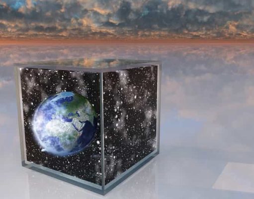 Τι είναι το «Μαύρο Κουτί της Γης» σουρεαλιστικό: η Γη μέσα σε ένα μαύρο κουτί